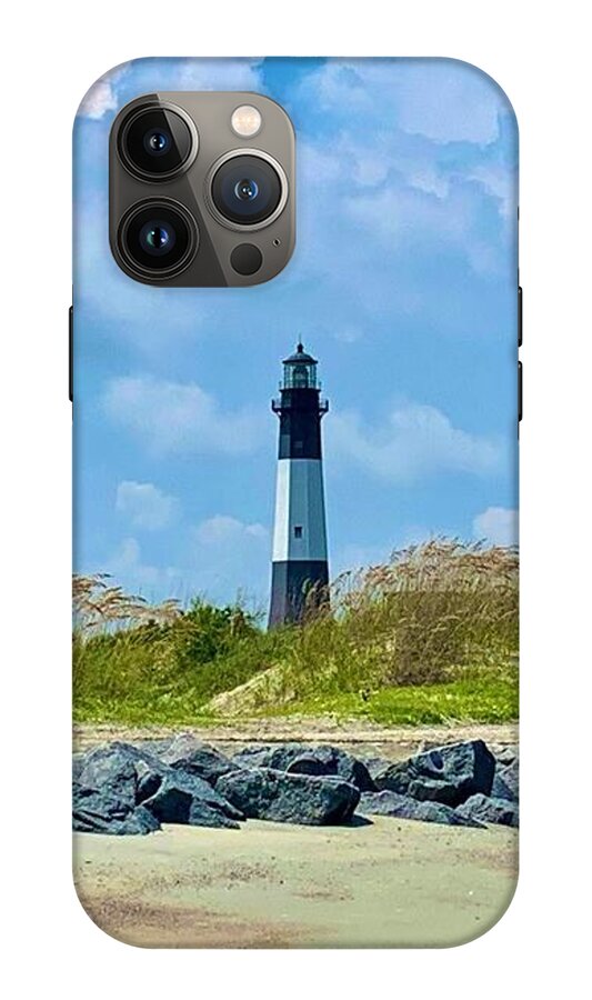 Serene Lighthouse by the Shoreline - Phone Case