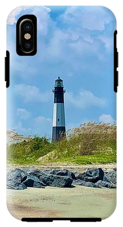 Serene Lighthouse by the Shoreline - Phone Case