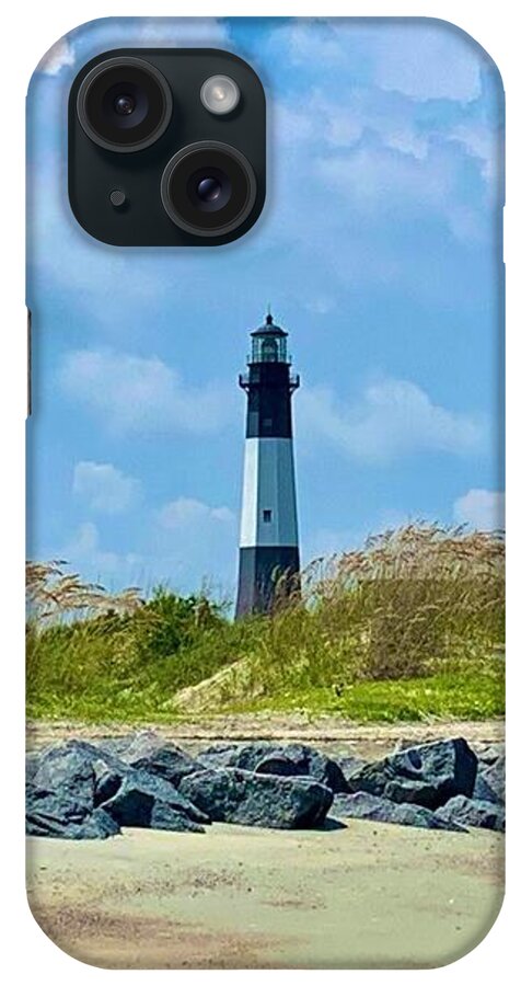 Serene Lighthouse by the Shoreline - Phone Case