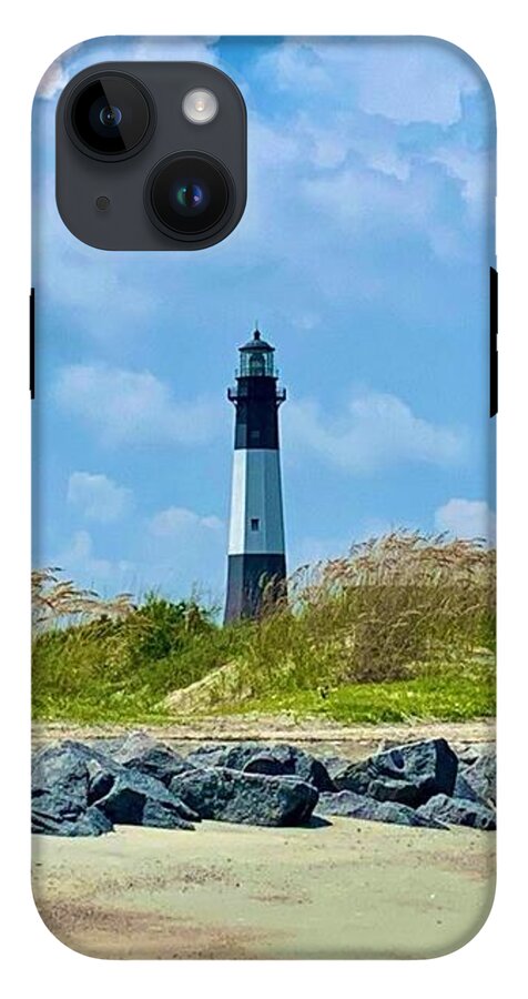 Serene Lighthouse by the Shoreline - Phone Case