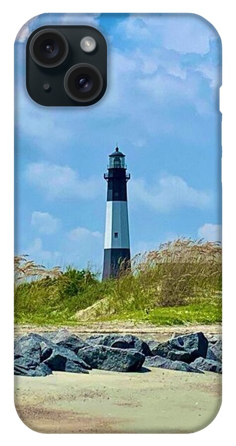 Serene Lighthouse by the Shoreline - Phone Case
