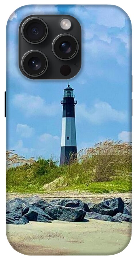 Serene Lighthouse by the Shoreline - Phone Case