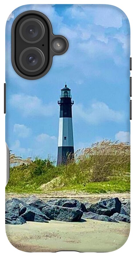 Serene Lighthouse by the Shoreline - Phone Case