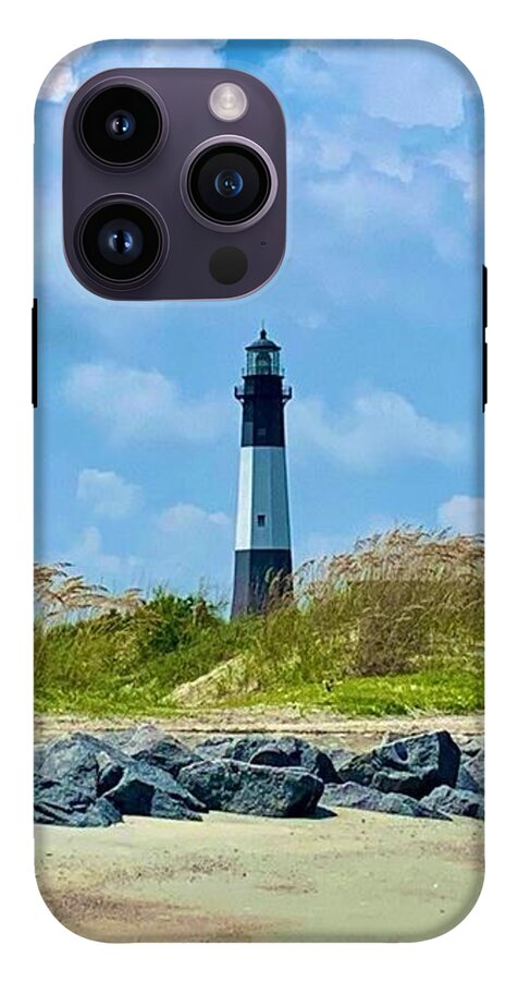 Serene Lighthouse by the Shoreline - Phone Case