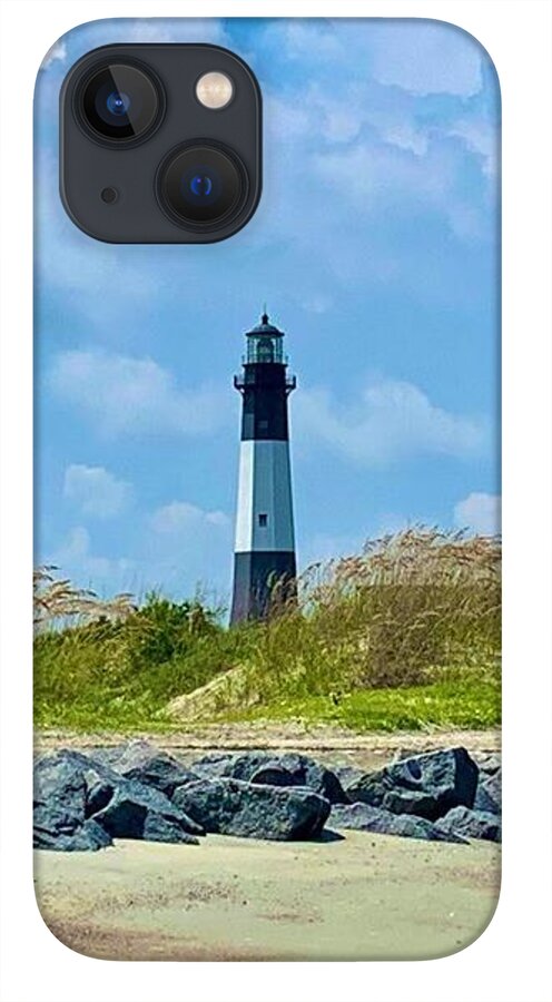 Serene Lighthouse by the Shoreline - Phone Case