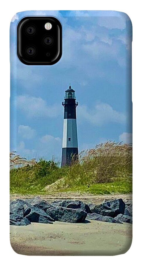 Serene Lighthouse by the Shoreline - Phone Case
