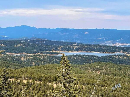 Serene Mountain Lake View - Art Print