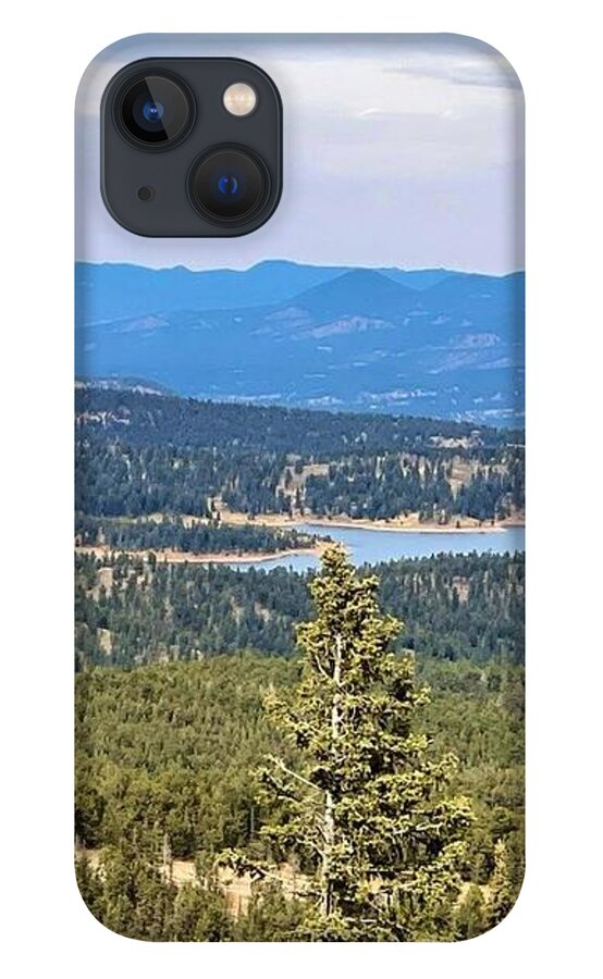 Serene Mountain Lake View - Phone Case