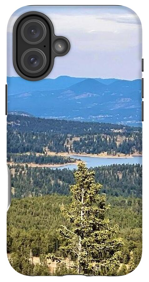 Serene Mountain Lake View - Phone Case