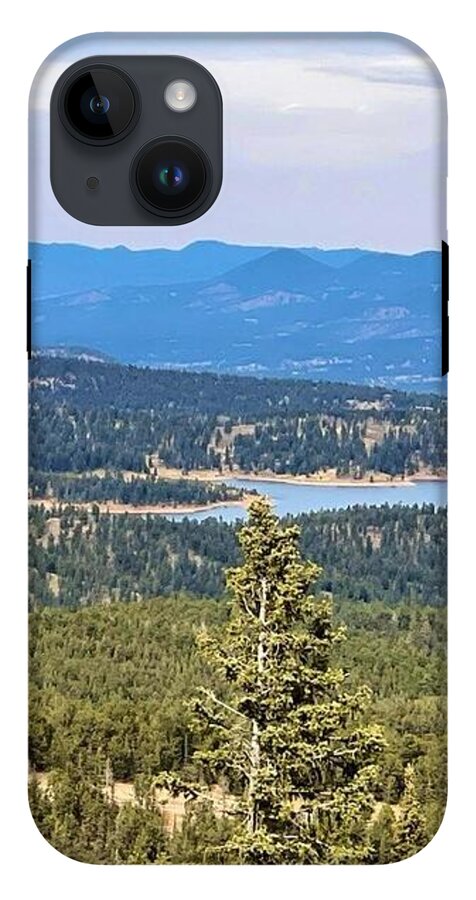Serene Mountain Lake View - Phone Case