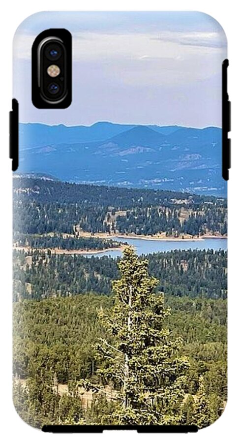 Serene Mountain Lake View - Phone Case