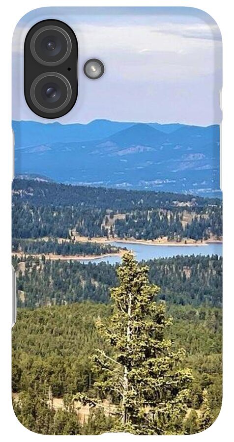 Serene Mountain Lake View - Phone Case
