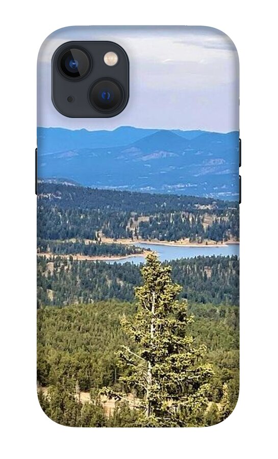 Serene Mountain Lake View - Phone Case
