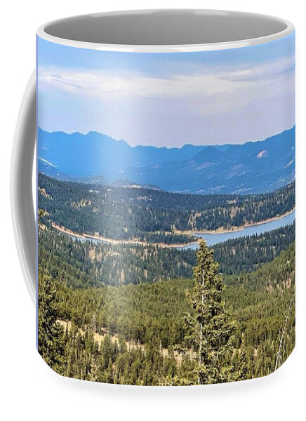 Serene Mountain Lake View - Mug