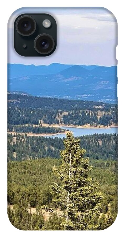 Serene Mountain Lake View - Phone Case