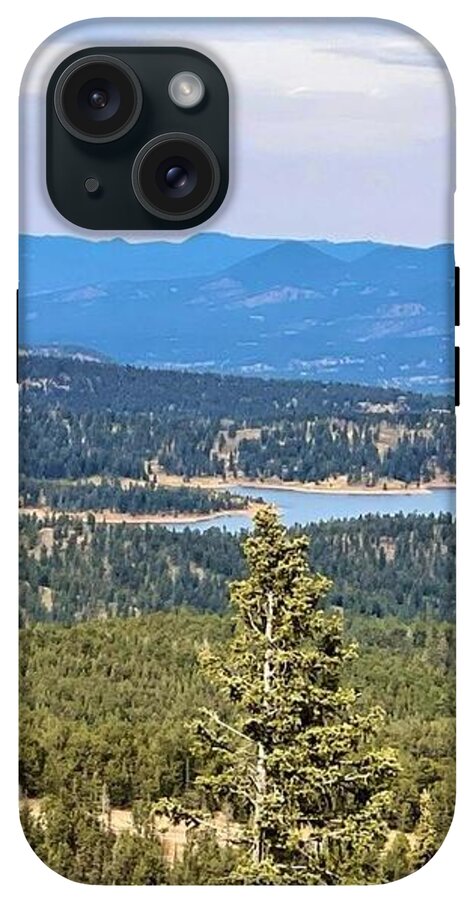 Serene Mountain Lake View - Phone Case