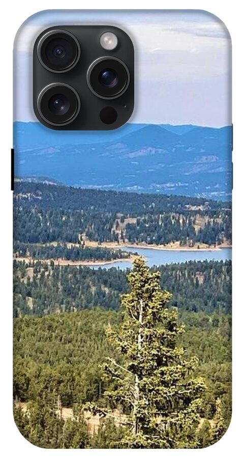 Serene Mountain Lake View - Phone Case