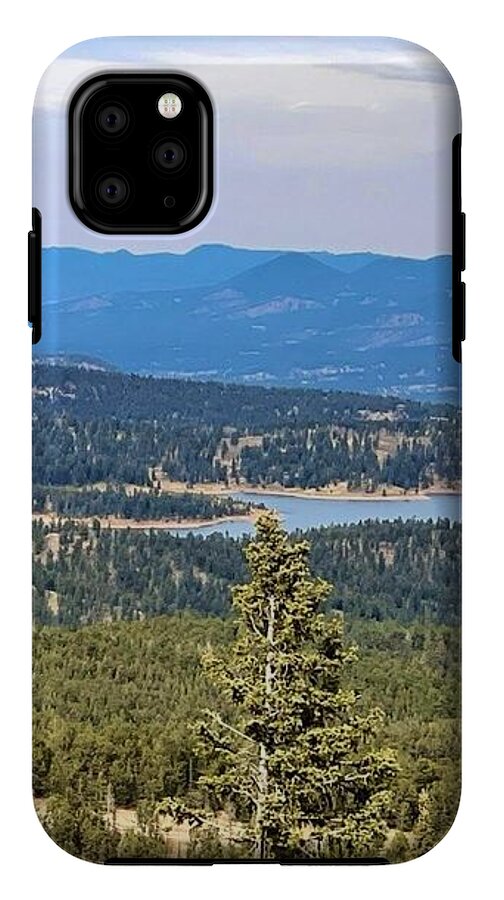 Serene Mountain Lake View - Phone Case