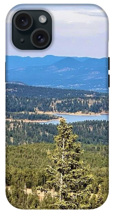 Serene Mountain Lake View - Phone Case