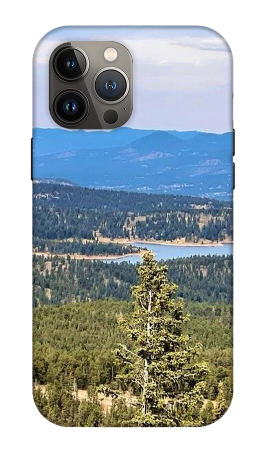 Serene Mountain Lake View - Phone Case
