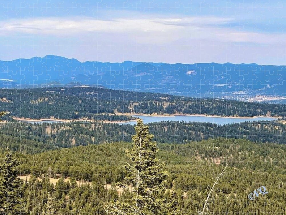 Serene Mountain Lake View - Puzzle