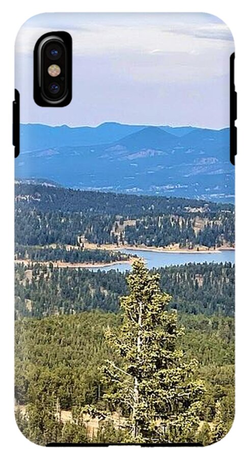 Serene Mountain Lake View - Phone Case
