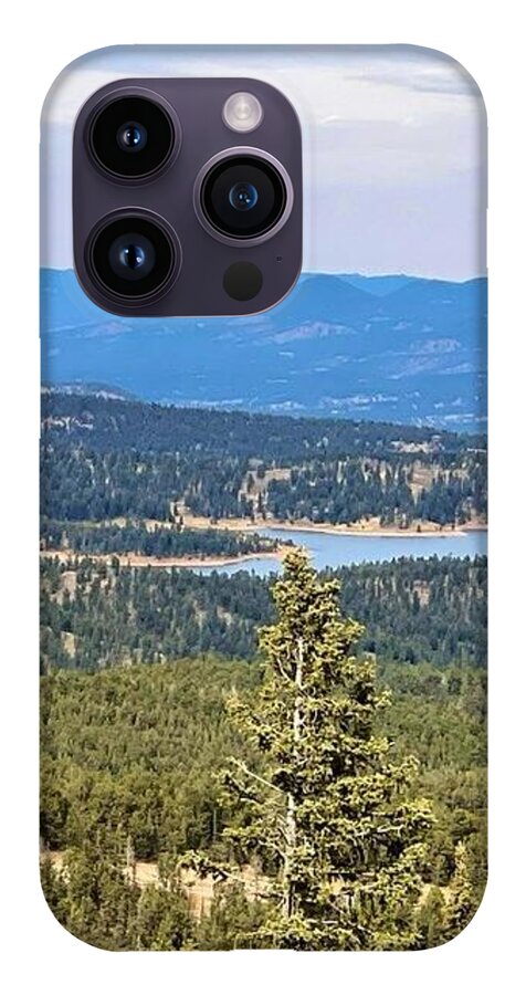 Serene Mountain Lake View - Phone Case