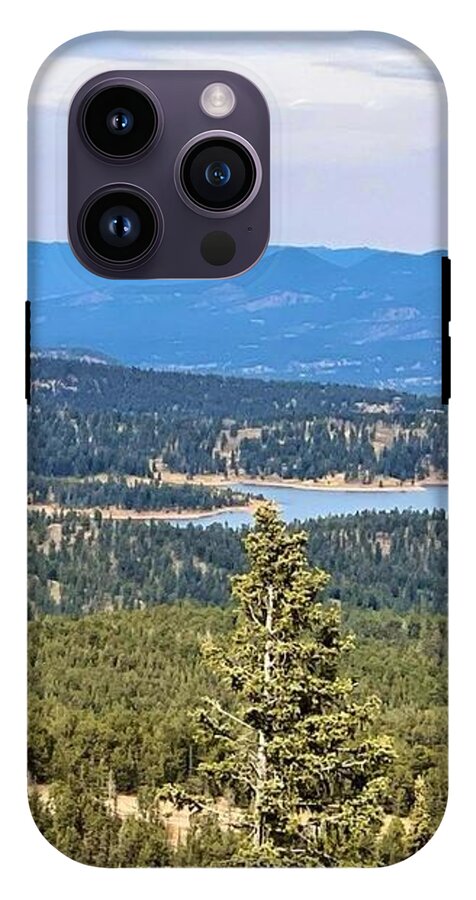 Serene Mountain Lake View - Phone Case