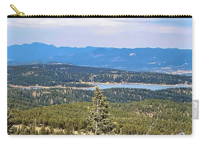 Serene Mountain Lake View - Zip Pouch