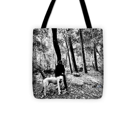 Solitude in the Autumn Woods - Tote Bag