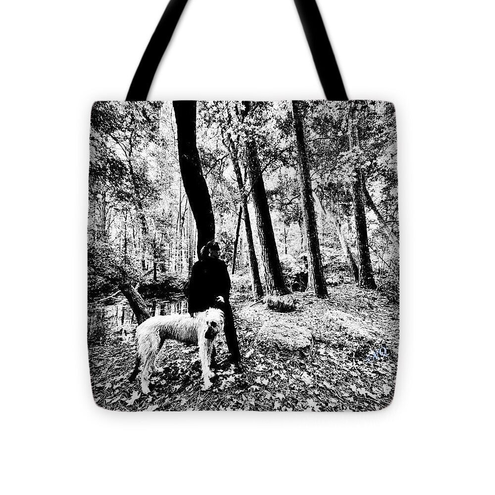 Solitude in the Autumn Woods - Tote Bag