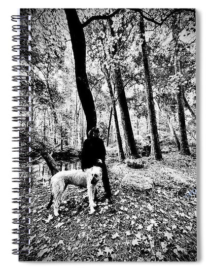 Solitude in the Autumn Woods - Spiral Notebook