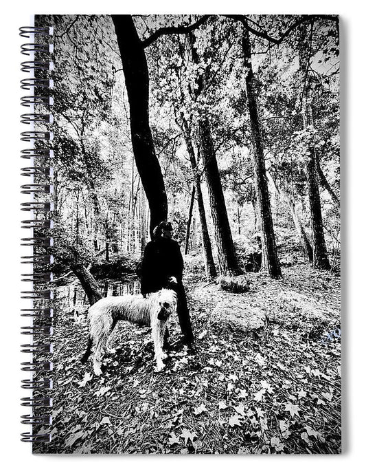 Solitude in the Autumn Woods - Spiral Notebook