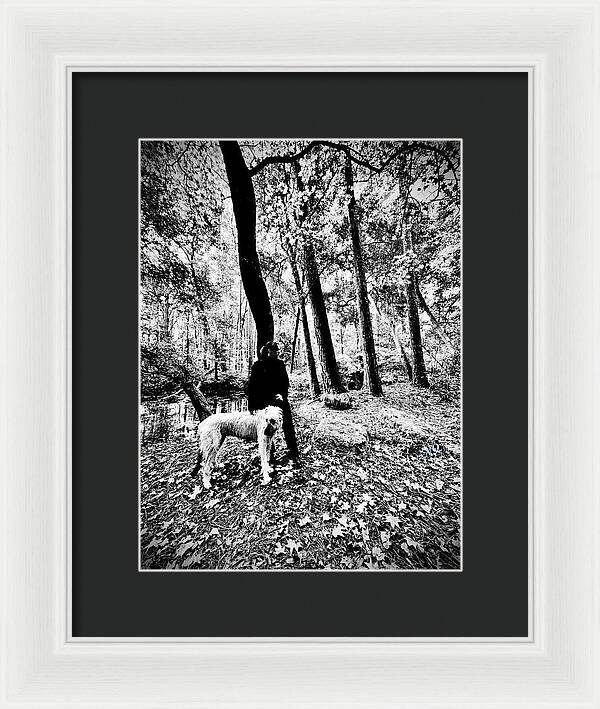 Solitude in the Autumn Woods - Framed Print