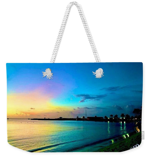 Tranquil Evening on Tropical Shore - Weekender Tote Bag
