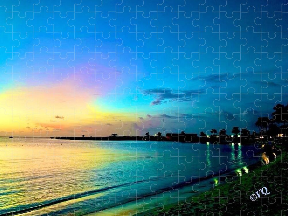 Tranquil Evening on Tropical Shore - Puzzle