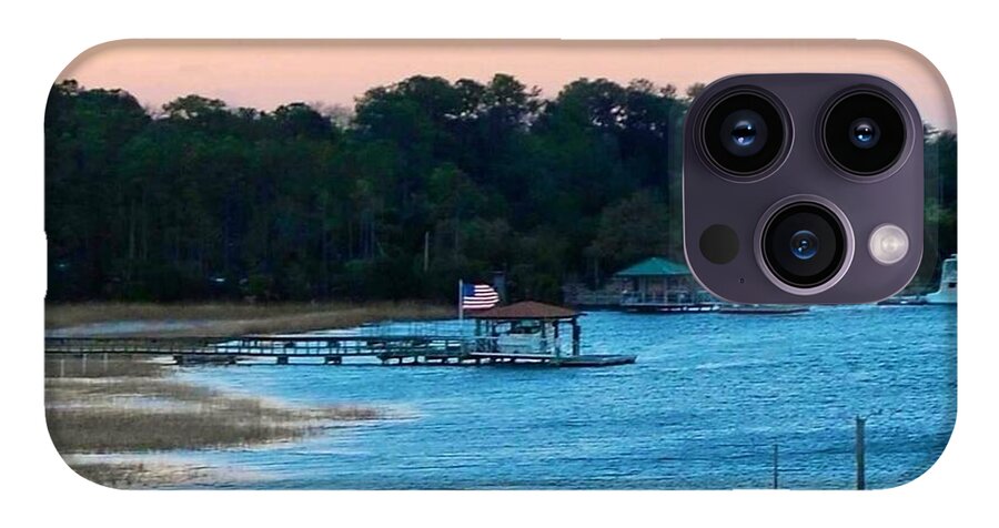 Tranquil Lakeside at Sunset - Phone Case