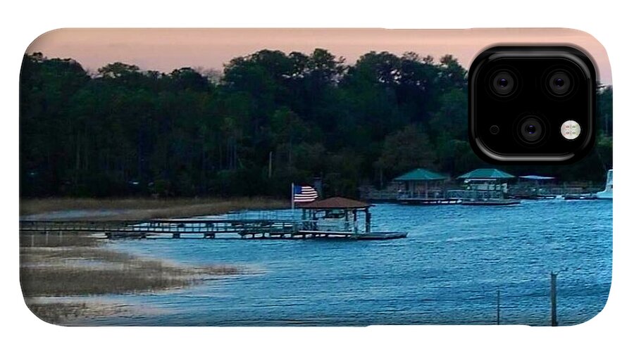 Tranquil Lakeside at Sunset - Phone Case