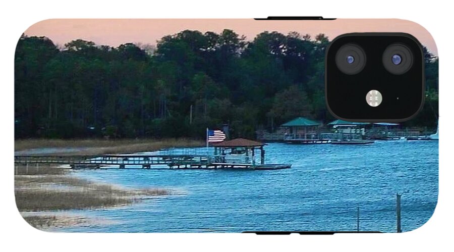 Tranquil Lakeside at Sunset - Phone Case