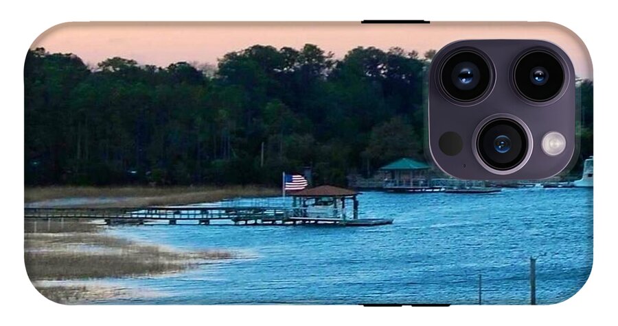 Tranquil Lakeside at Sunset - Phone Case