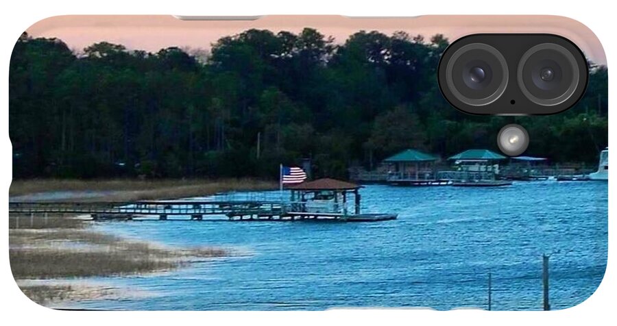 Tranquil Lakeside at Sunset - Phone Case