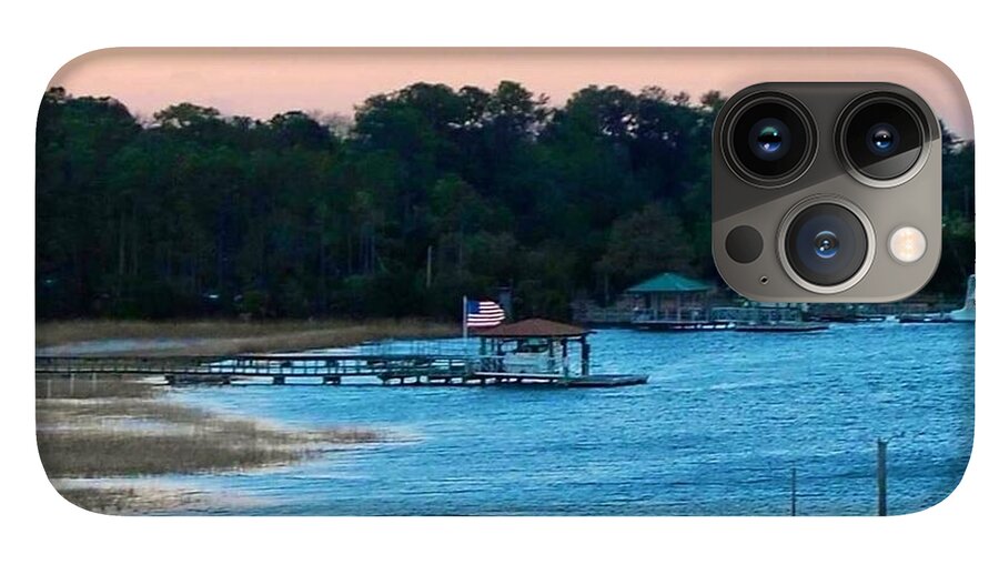 Tranquil Lakeside at Sunset - Phone Case