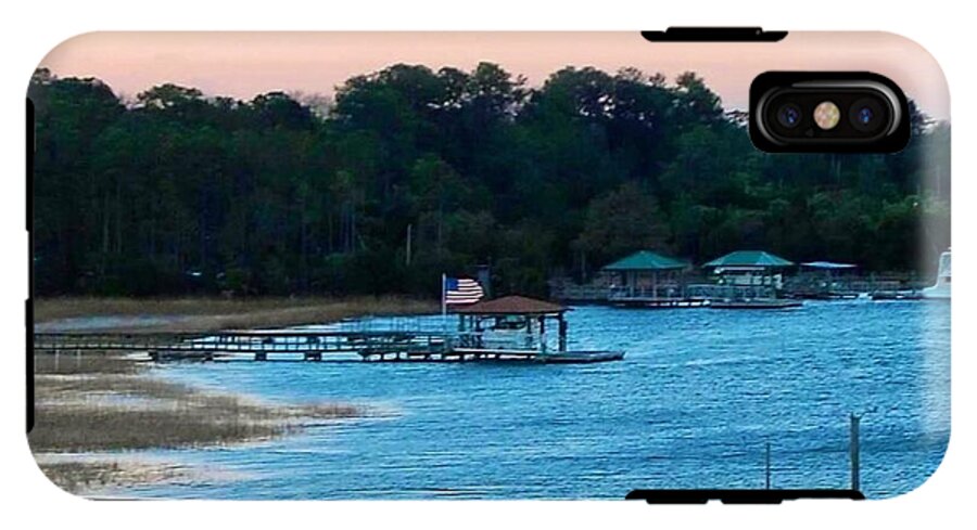 Tranquil Lakeside at Sunset - Phone Case