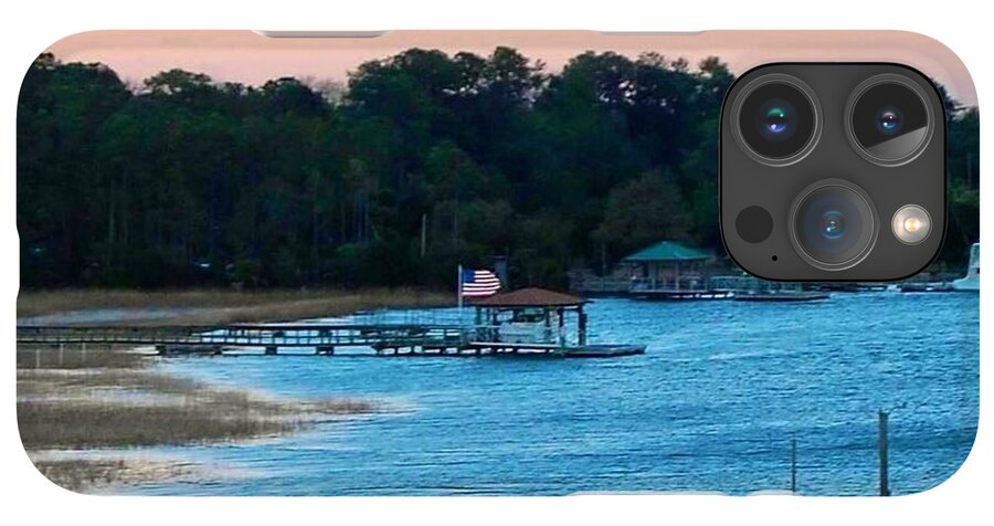 Tranquil Lakeside at Sunset - Phone Case