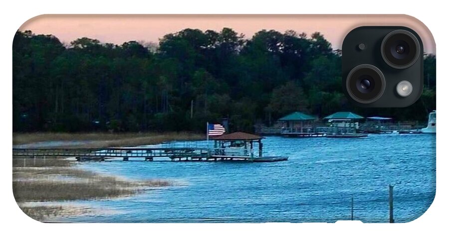 Tranquil Lakeside at Sunset - Phone Case