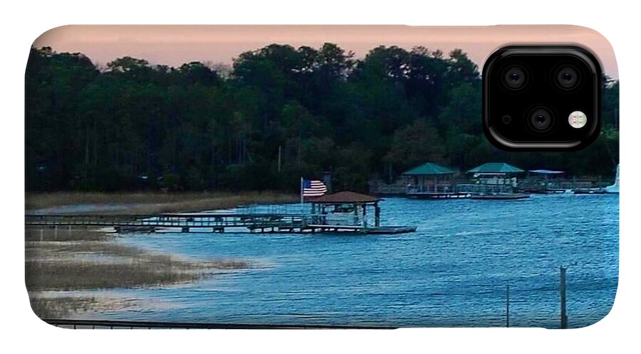 Tranquil Lakeside at Sunset - Phone Case