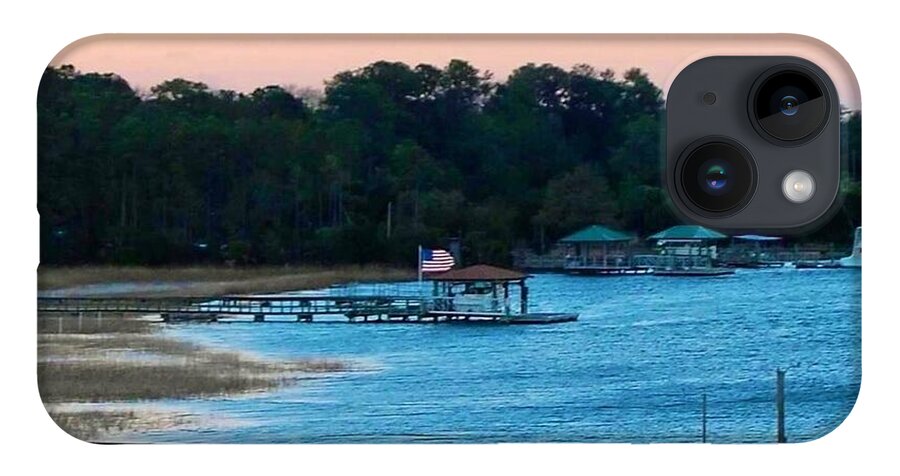 Tranquil Lakeside at Sunset - Phone Case