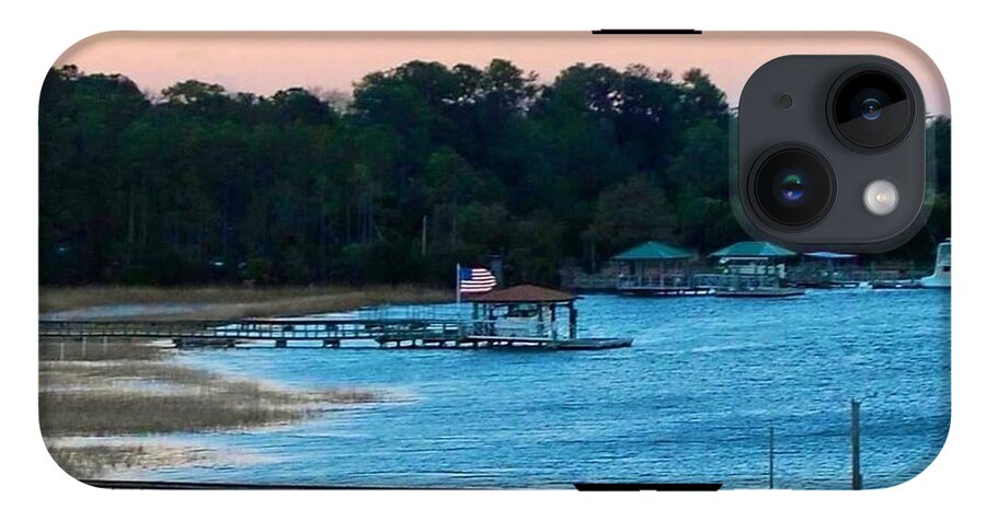 Tranquil Lakeside at Sunset - Phone Case