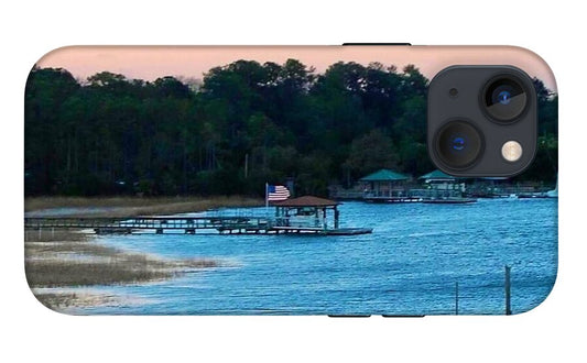 Tranquil Lakeside at Sunset - Phone Case