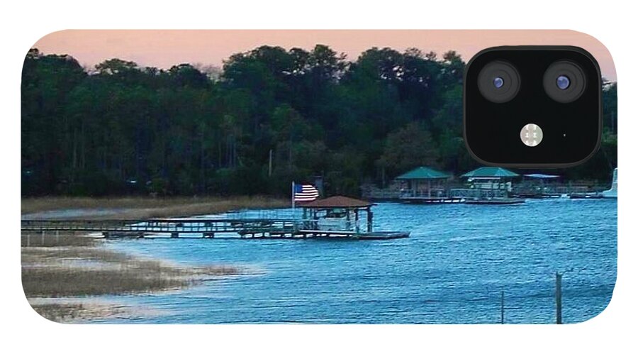 Tranquil Lakeside at Sunset - Phone Case